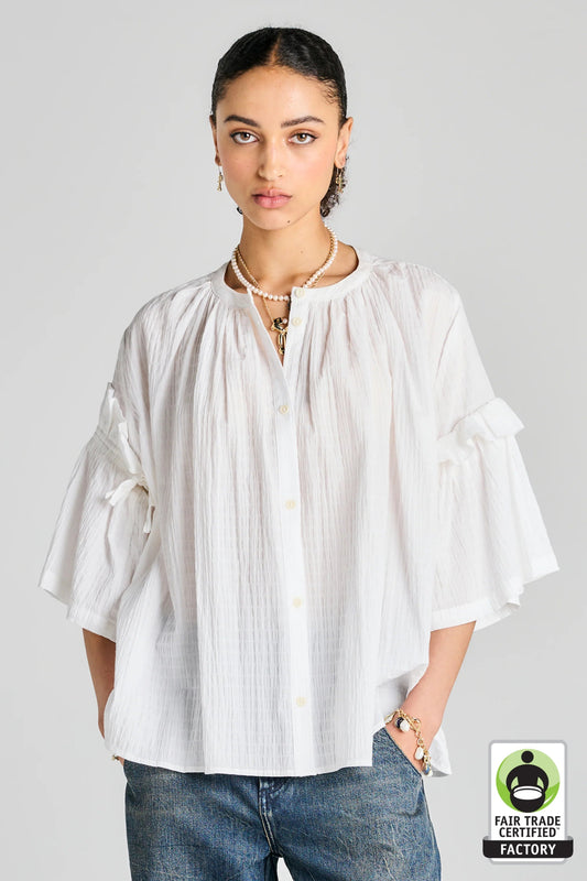 Karen Walker | Glade Shirt | Off White | Palm Boutique