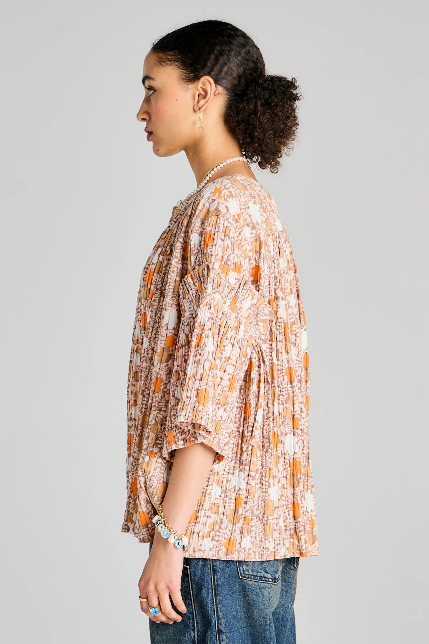 Karen Walker | Glade Shirt | Pink Multi | Palm Boutique