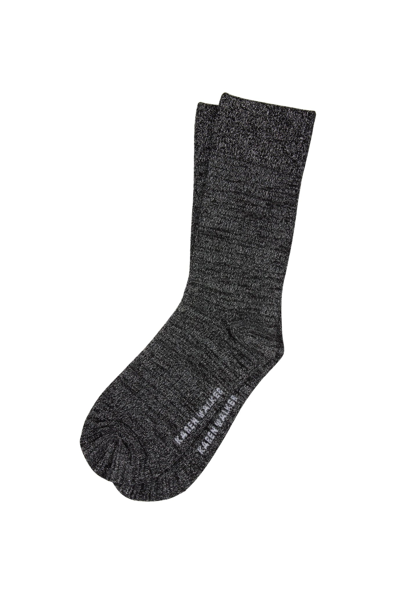 Karen Walker | Glitter Socks 2 Pack | Natural Silver/Black Silver | Palm Boutique