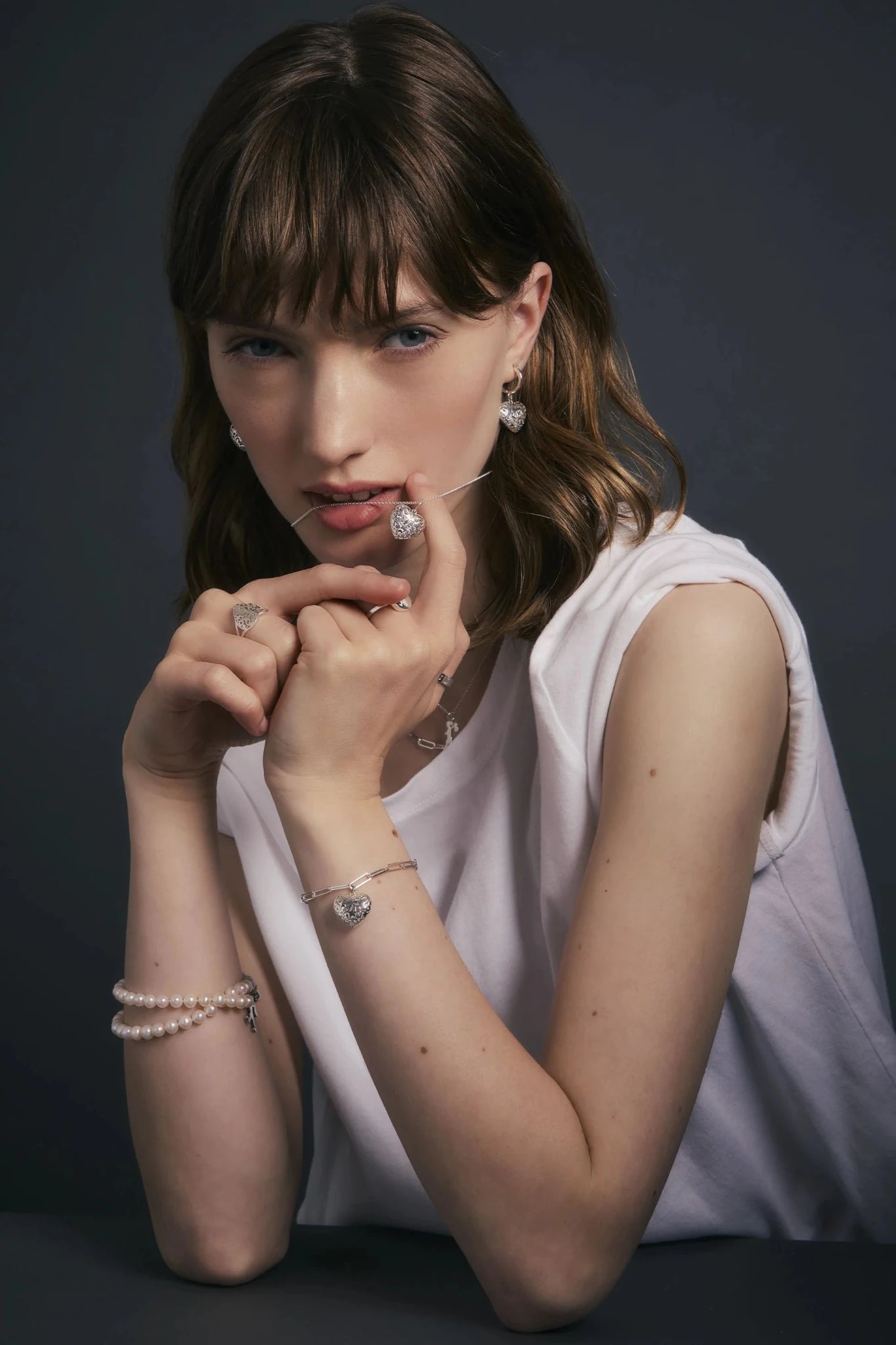 Karen Walker | Heart Thrills Bracelet | Silver | Palm Boutique