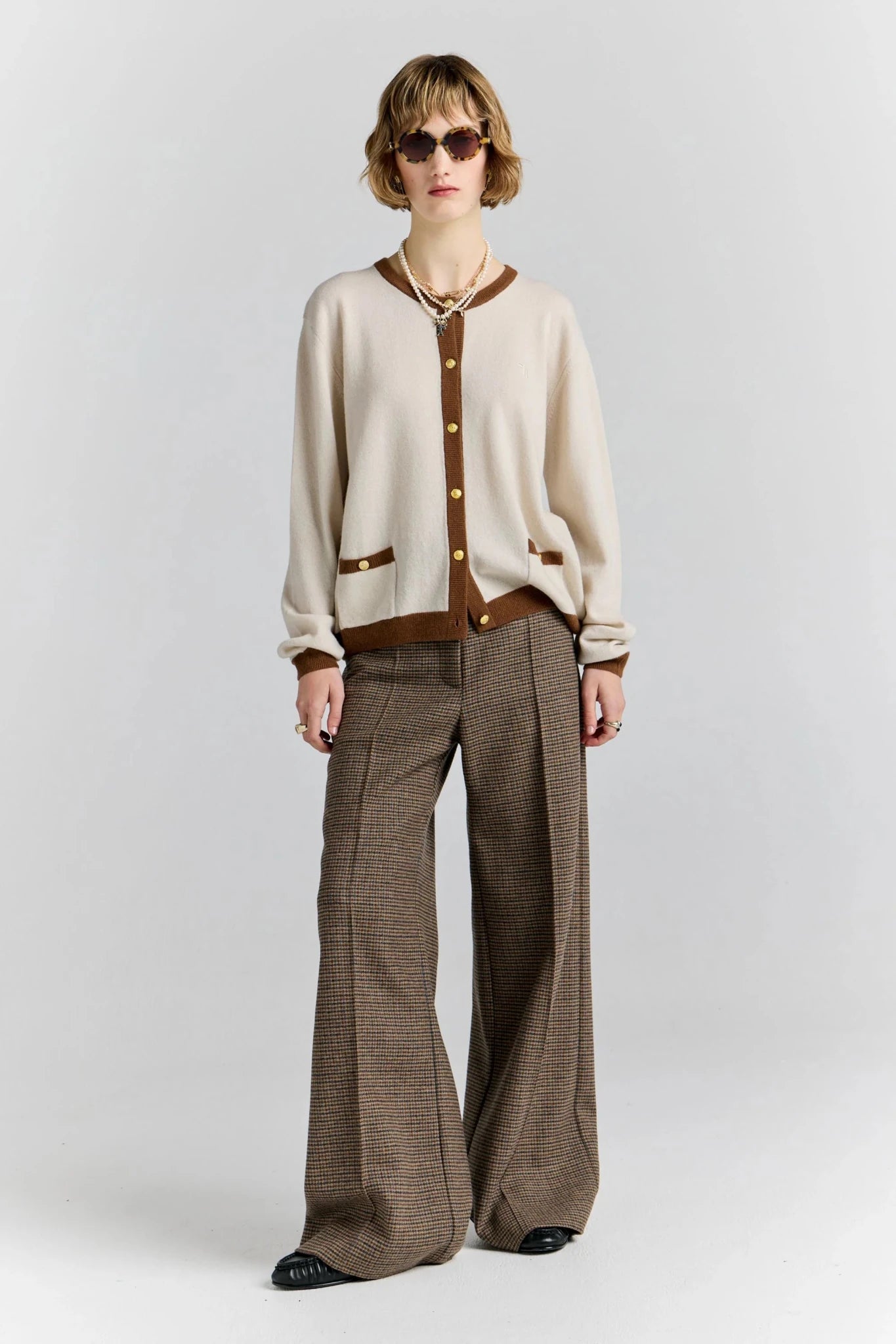 Karen Walker | HIghland Trousers | Brown Multi | Palm Boutique