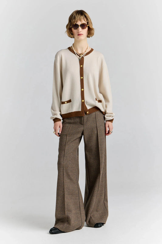 Karen Walker | HIghland Trousers | Brown Multi | Palm Boutique
