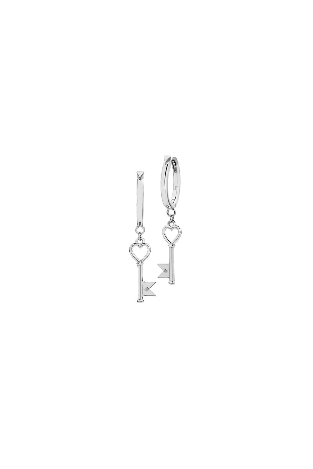 Karen Walker | Monogram Key Earrings | Stirling Silver | Palm Boutique