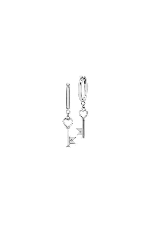 Karen Walker | Monogram Key Earrings | Stirling Silver | Palm Boutique