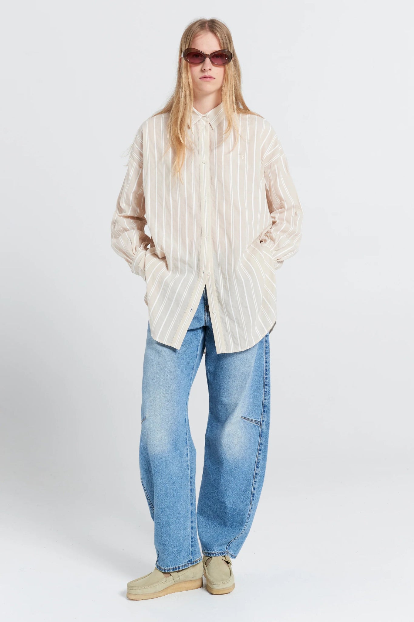 Karen Walker | Oversized Walker Shirt | Natural | Palm Boutique