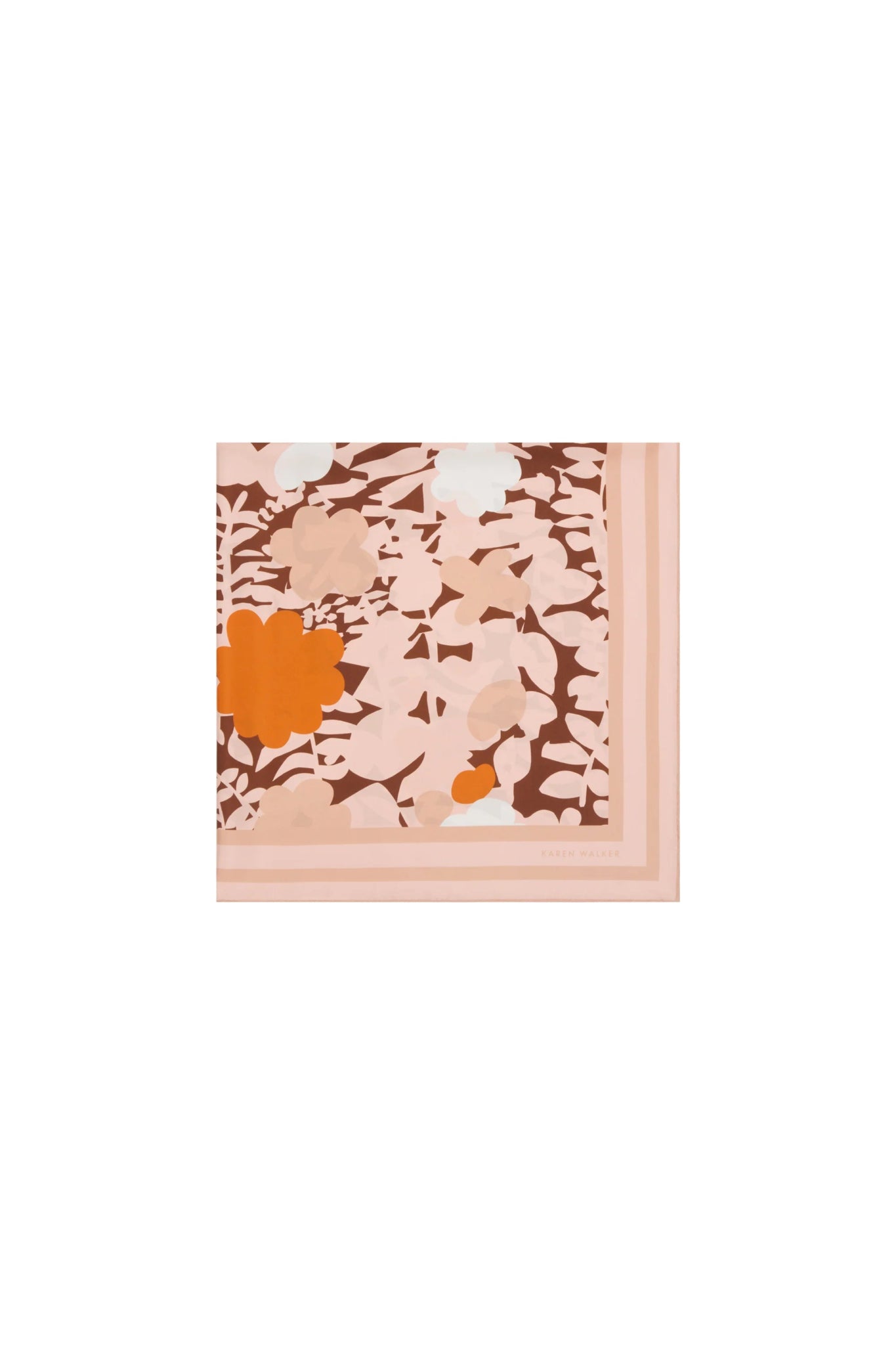 Karen Walker | Perfect Day Floral Classic Silk Scarf | Pink | Palm Boutique