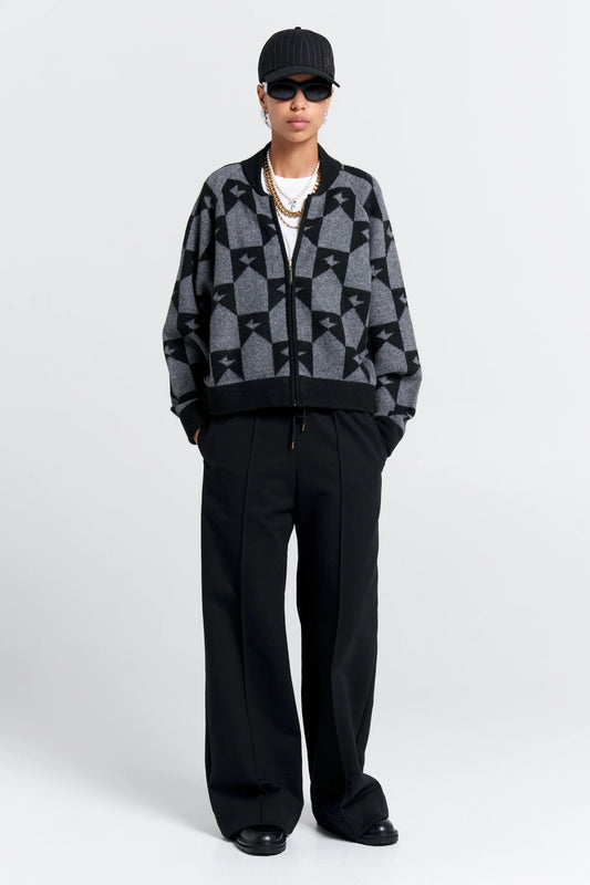 Karen Walker | Pin Tuck Track Pants | Black | Palm Boutique