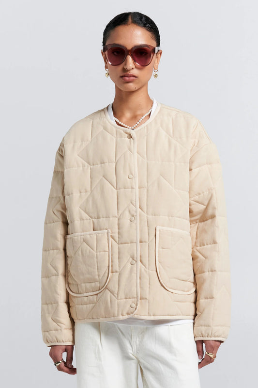Karen Walker | Quilted Drift Jacket | Natural | Palm Boutique