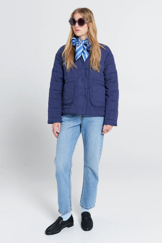 Karen Walker | Quilted Drift Jacket | Navy | Palm Boutique