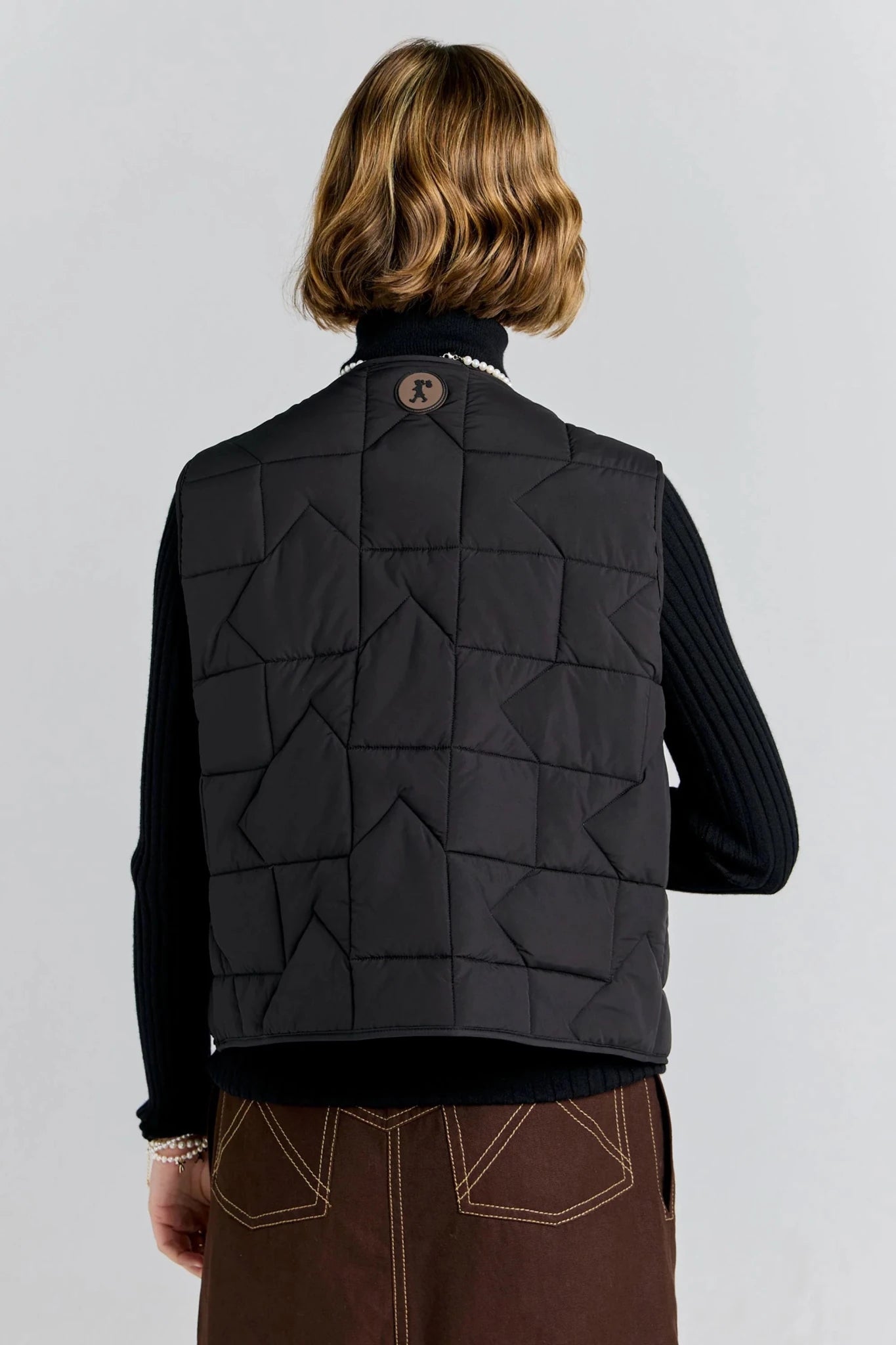Karen Walker | Quilted Drift Vest | Black | Palm Boutique
