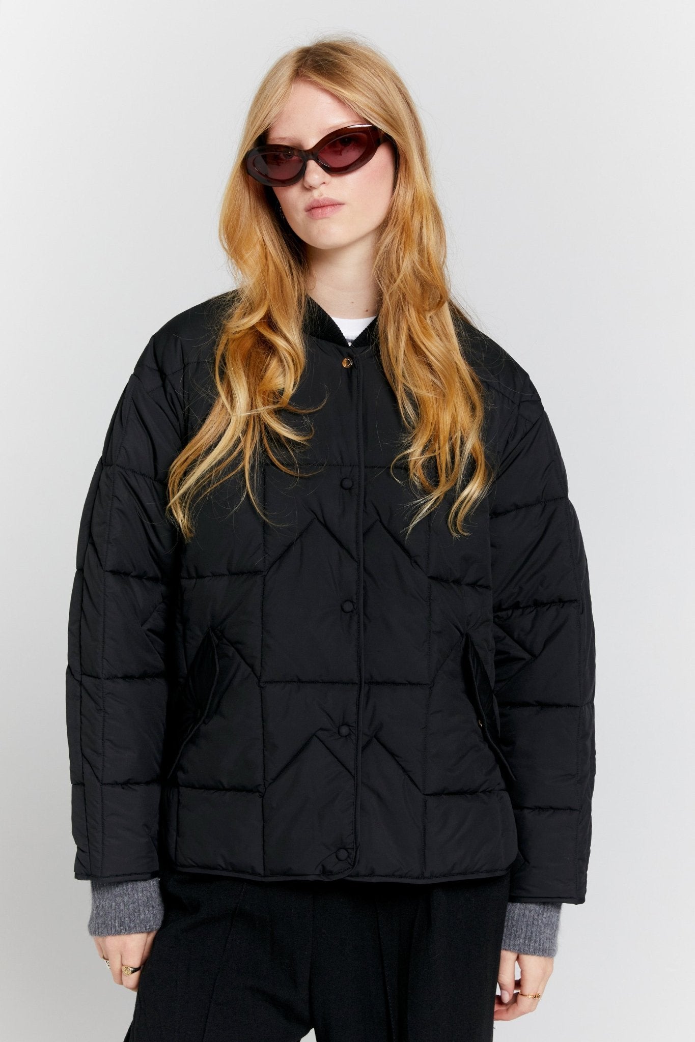Karen Walker | Quilted Monogram Jacket | Black | Palm Boutique