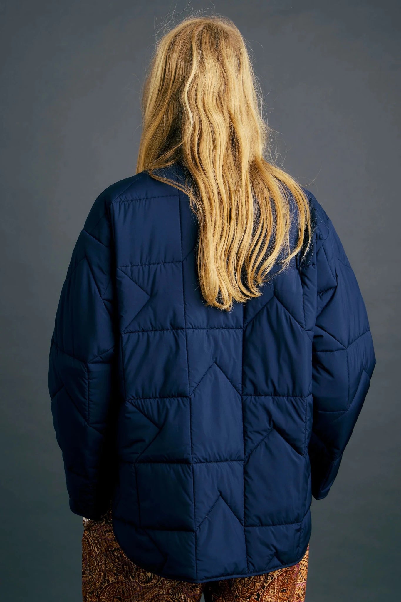 Karen Walker | Quilted Monogram Jacket | Navy | Palm Boutique
