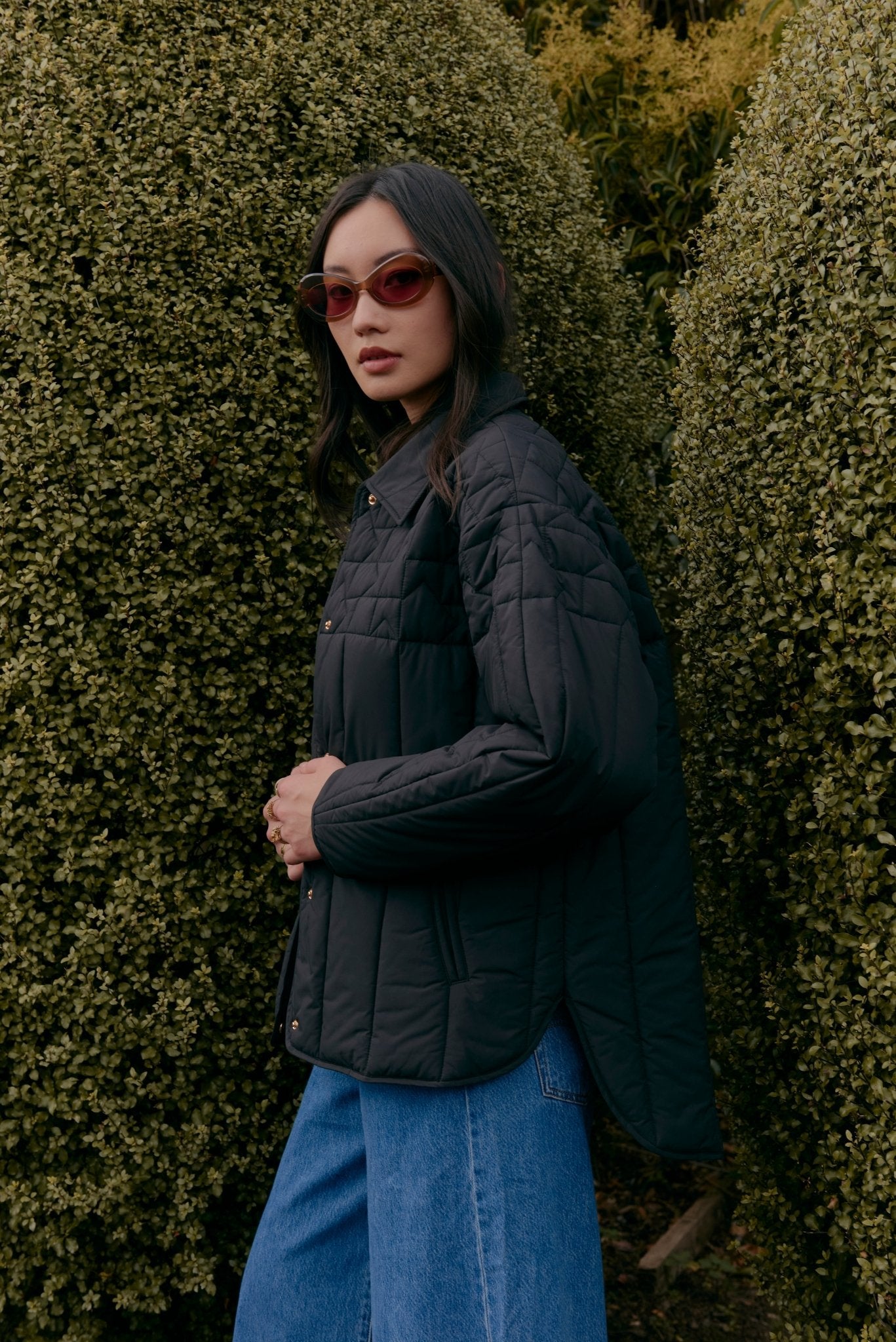 Karen Walker | Quilted Voyager Jacket | Black | Palm Boutique