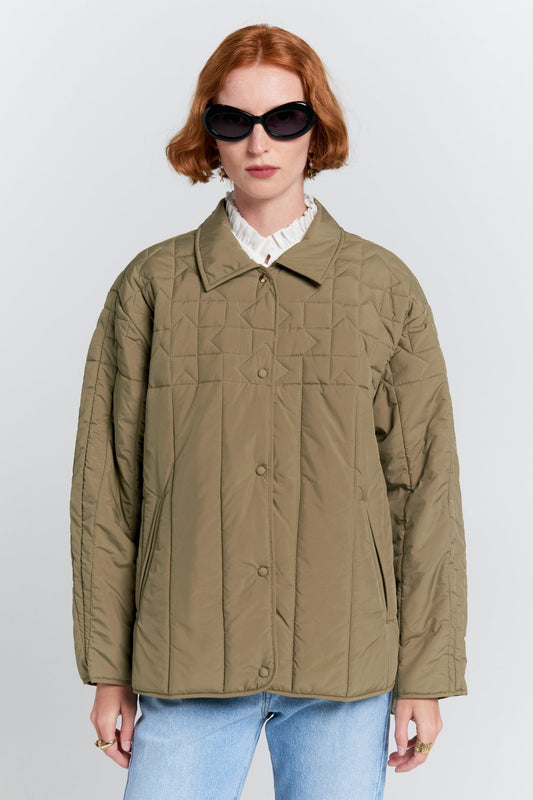 Karen Walker | Quilted Voyager Jacket | Herb Green | Palm Boutique