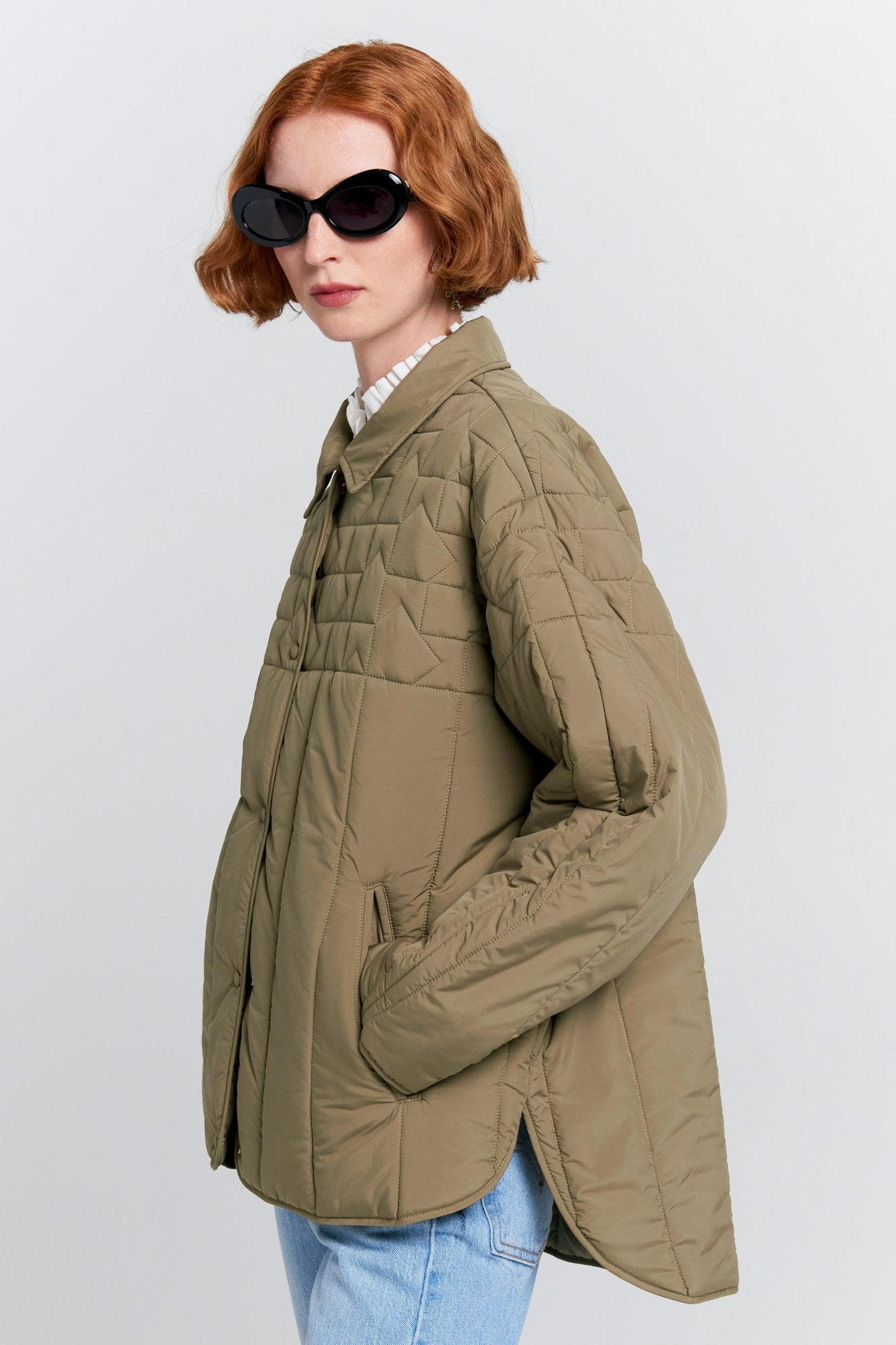 Karen Walker | Quilted Voyager Jacket | Herb Green | Palm Boutique