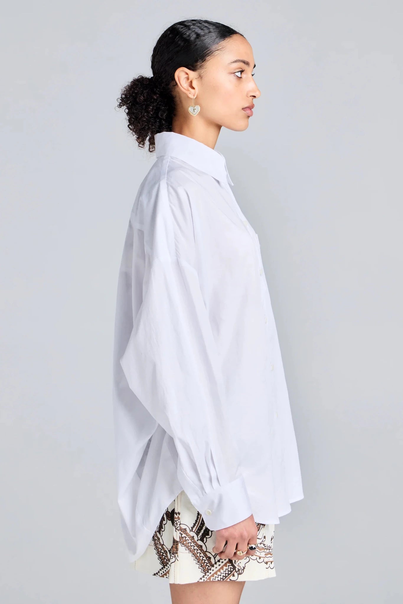 Karen Walker | Rider Shirt | White | Palm Boutique