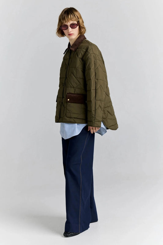 Karen Walker | Ridge Jacket | Dark Olive | Palm Boutique