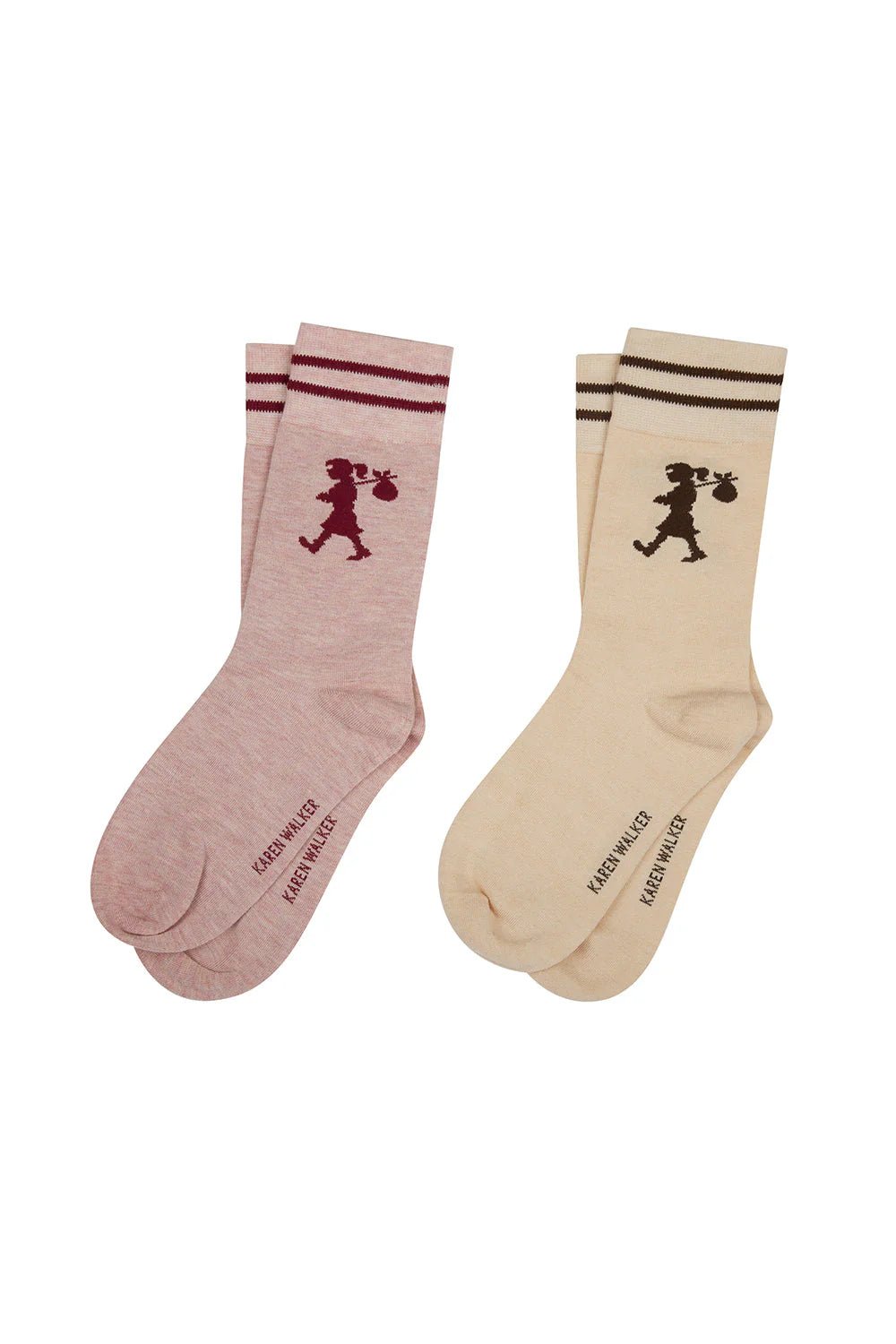 Karen Walker | Runaway Girl Socks 2 Pack One Size | Palm Boutique