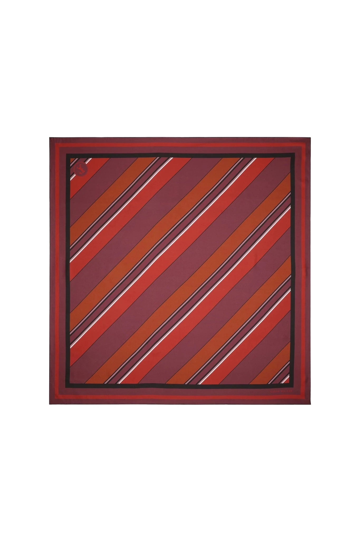 Karen Walker | Stripe Classic Scarf | Plum | Palm Boutique