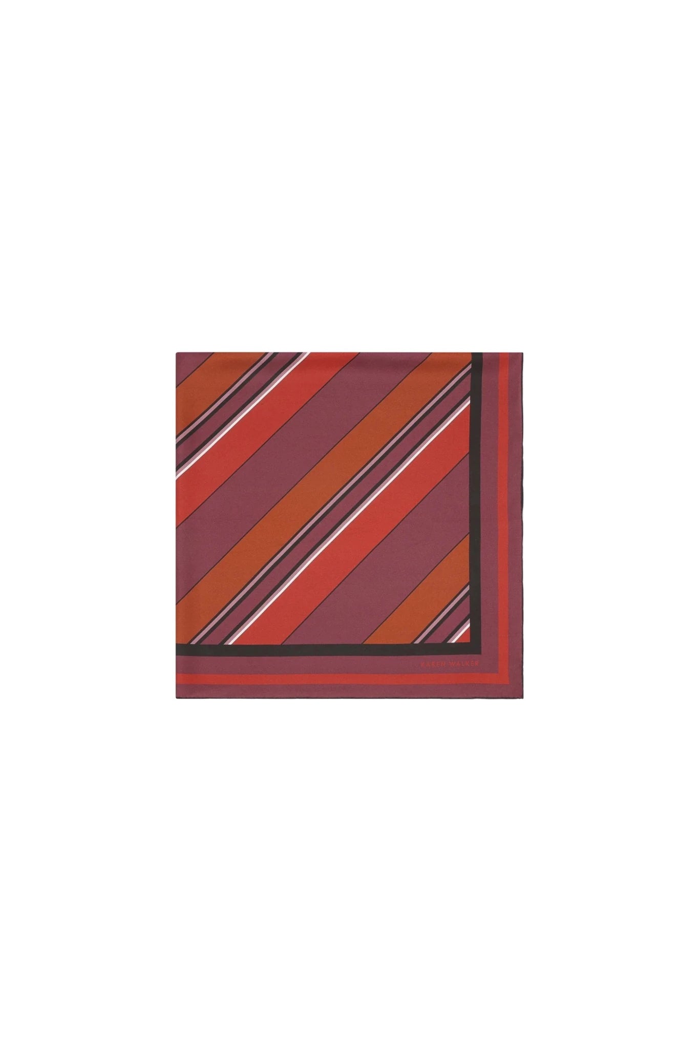 Karen Walker | Stripe Classic Scarf | Plum | Palm Boutique