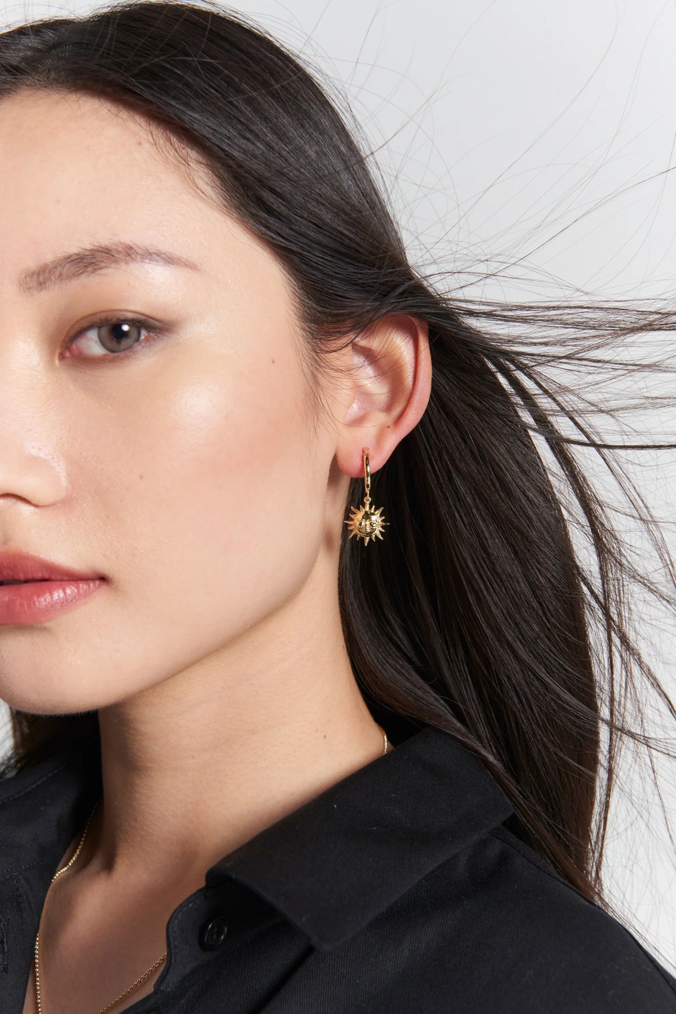 Karen Walker | Sun & Moon Hoops | Stirling Silver | Palm Boutique
