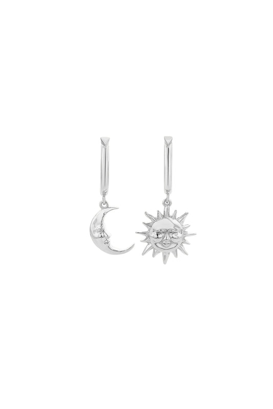 Karen Walker | Sun & Moon Hoops | Stirling Silver | Palm Boutique