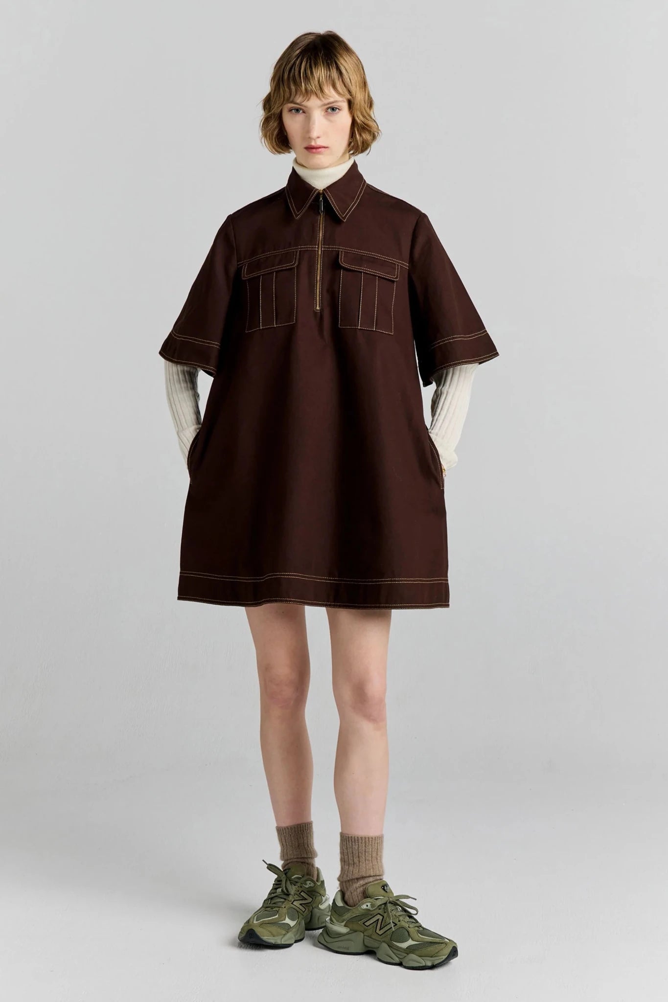 Karen Walker | Tempest Dress | Chocolate | Palm Boutique