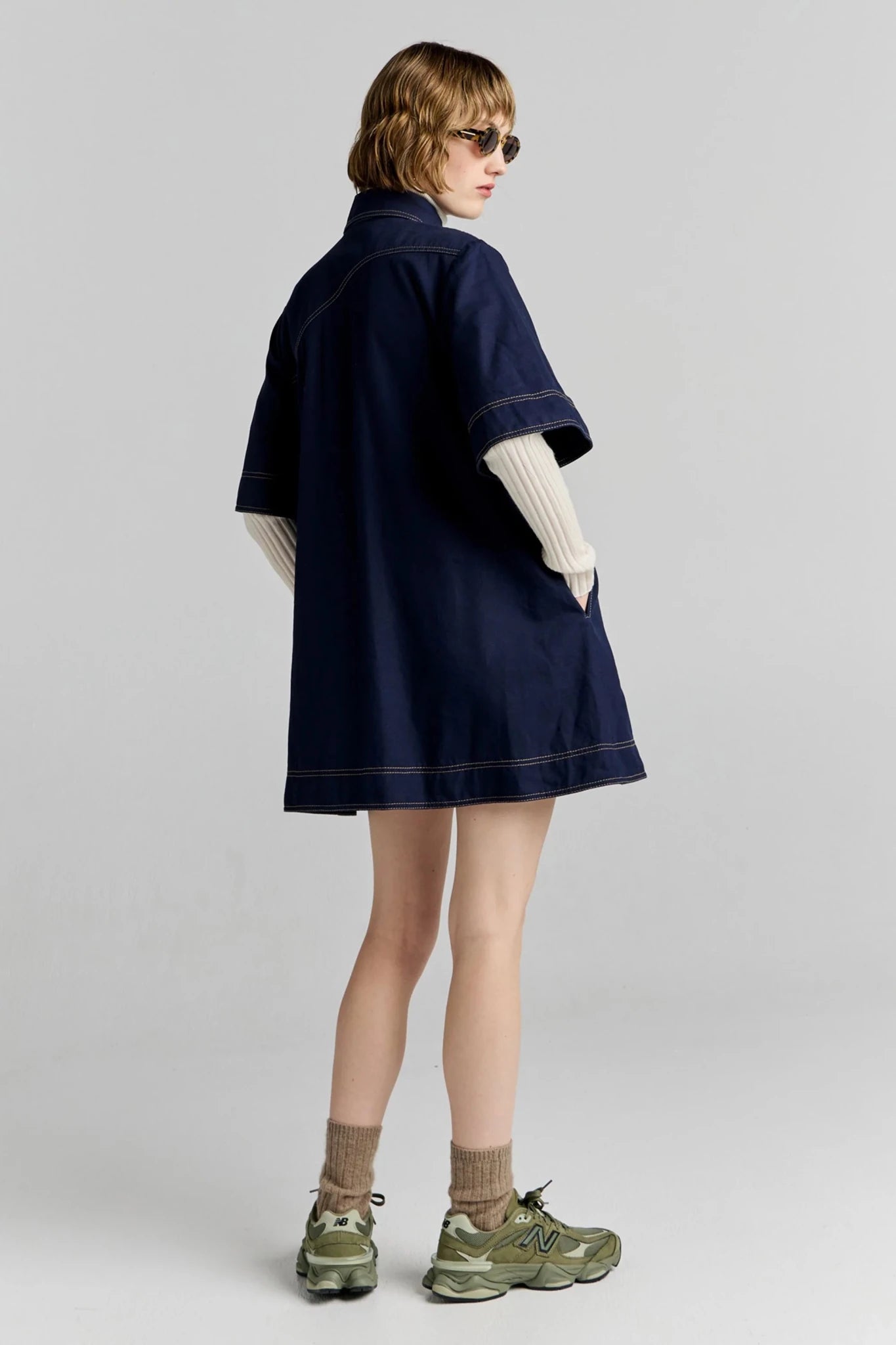 Karen Walker | Tempest Dress | Navy | Palm Boutique