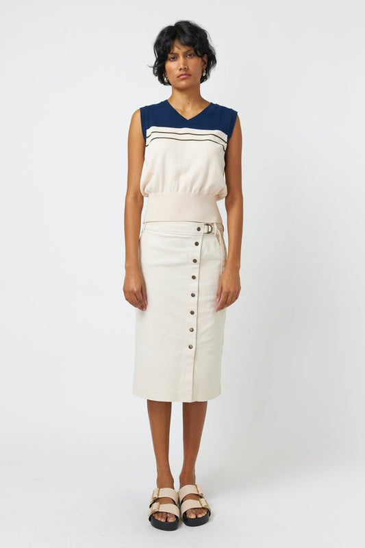 Kate Sylvester | Explorer Vest | Ink Ivory | Palm Boutique