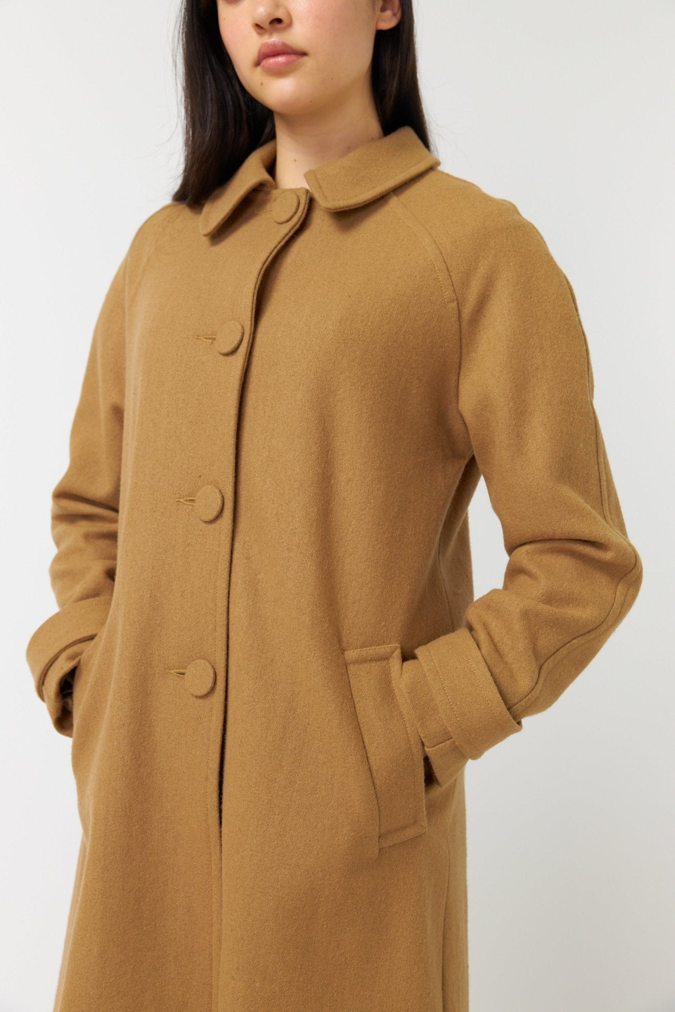 Kate Sylvester | Flannel Coat | Camel | Palm Boutique