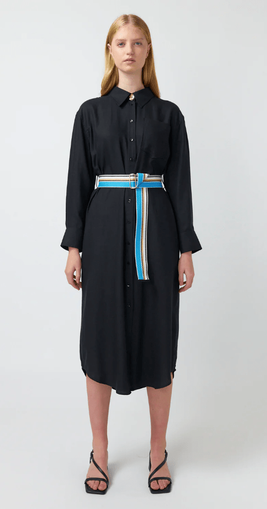 Kate Sylvester | Maris Shirt Dress | Black | Palm Boutique