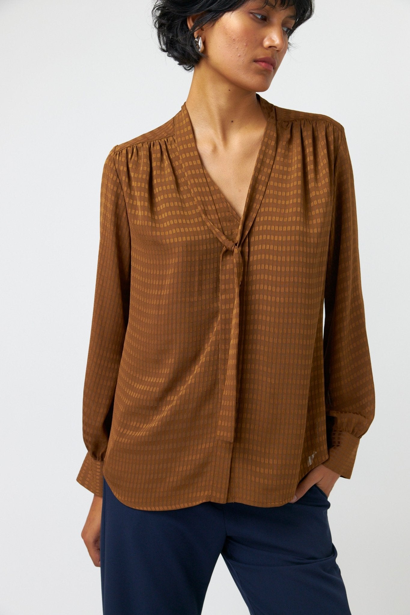 Kate Sylvester | Penelope Blouse | Bronze | Palm Boutique