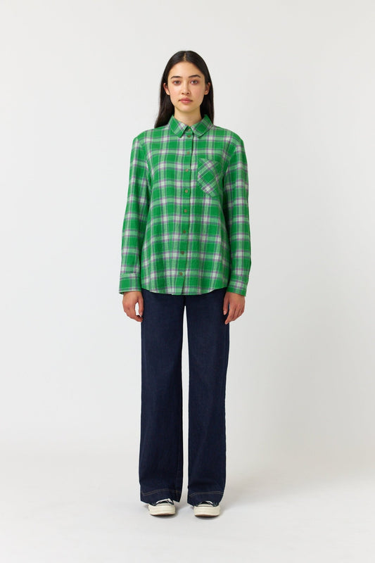 Kate Sylvester | Plaid Shirt | Green | Palm Boutique