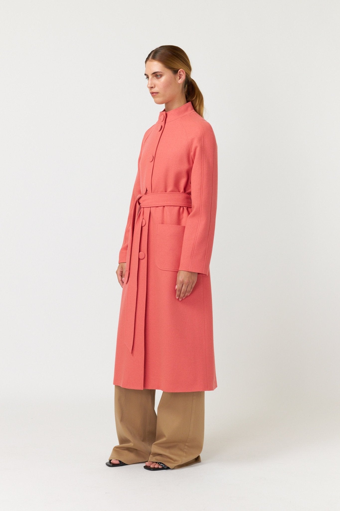 Kate Sylvester | Quincy Coat | Coral | Palm Boutique