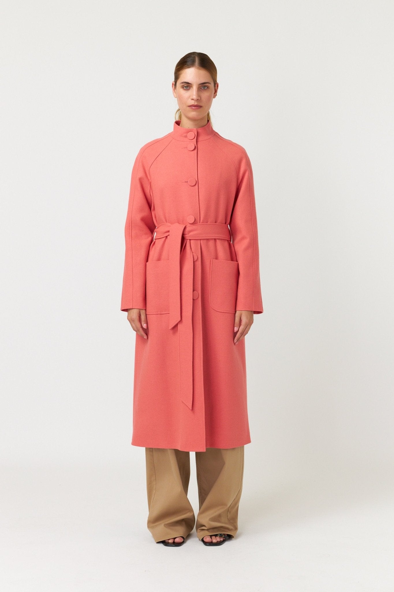 Kate Sylvester | Quincy Coat | Coral | Palm Boutique