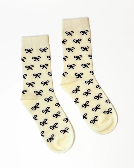 Kathryn Wilson | Bow Sock | Black Bow | Palm Boutique