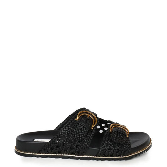 Kathryn Wilson | Holly Slide | Black Woven | Palm Boutique
