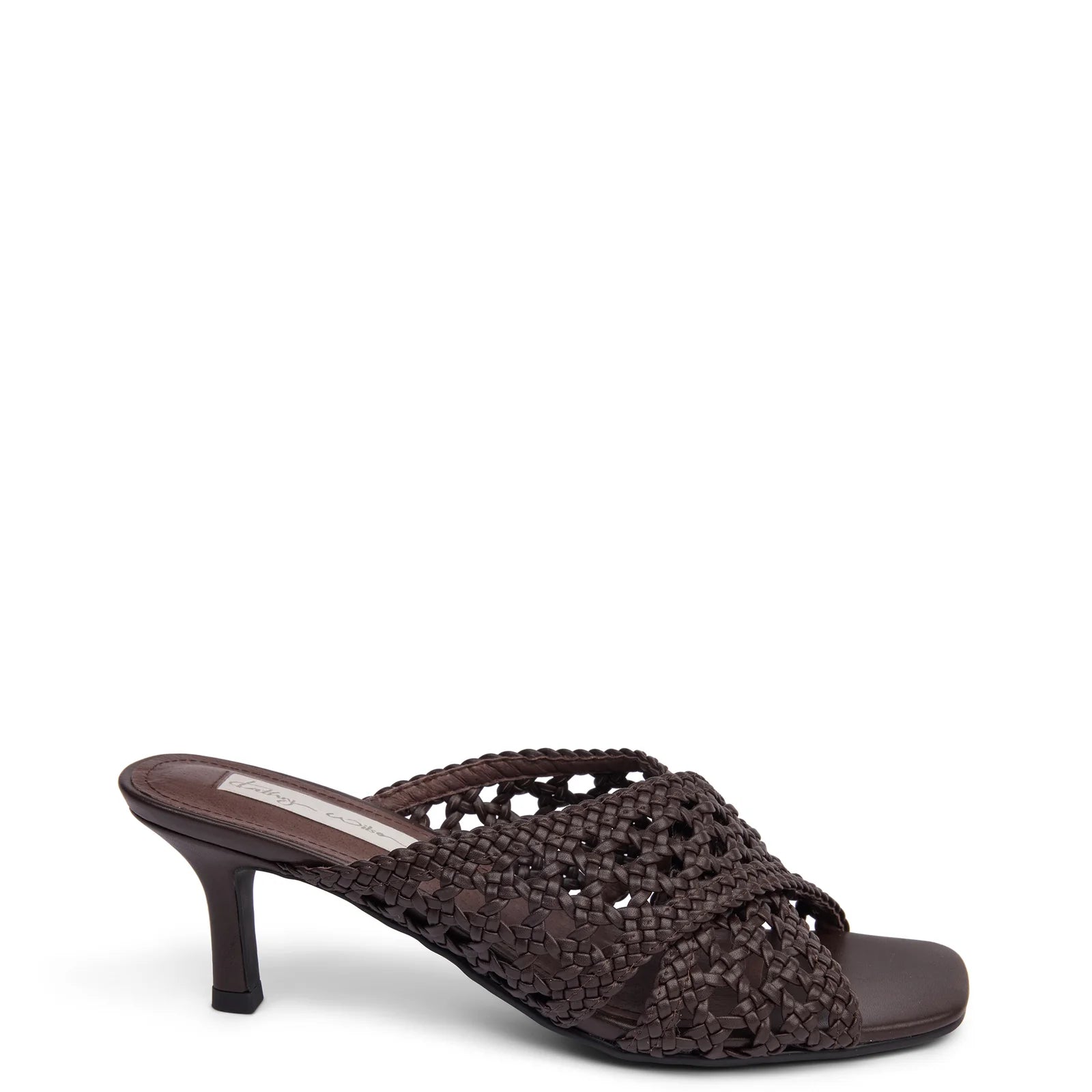 Kathryn Wilson | Lila Woven Heel | Chocolate Calf | Palm Boutique
