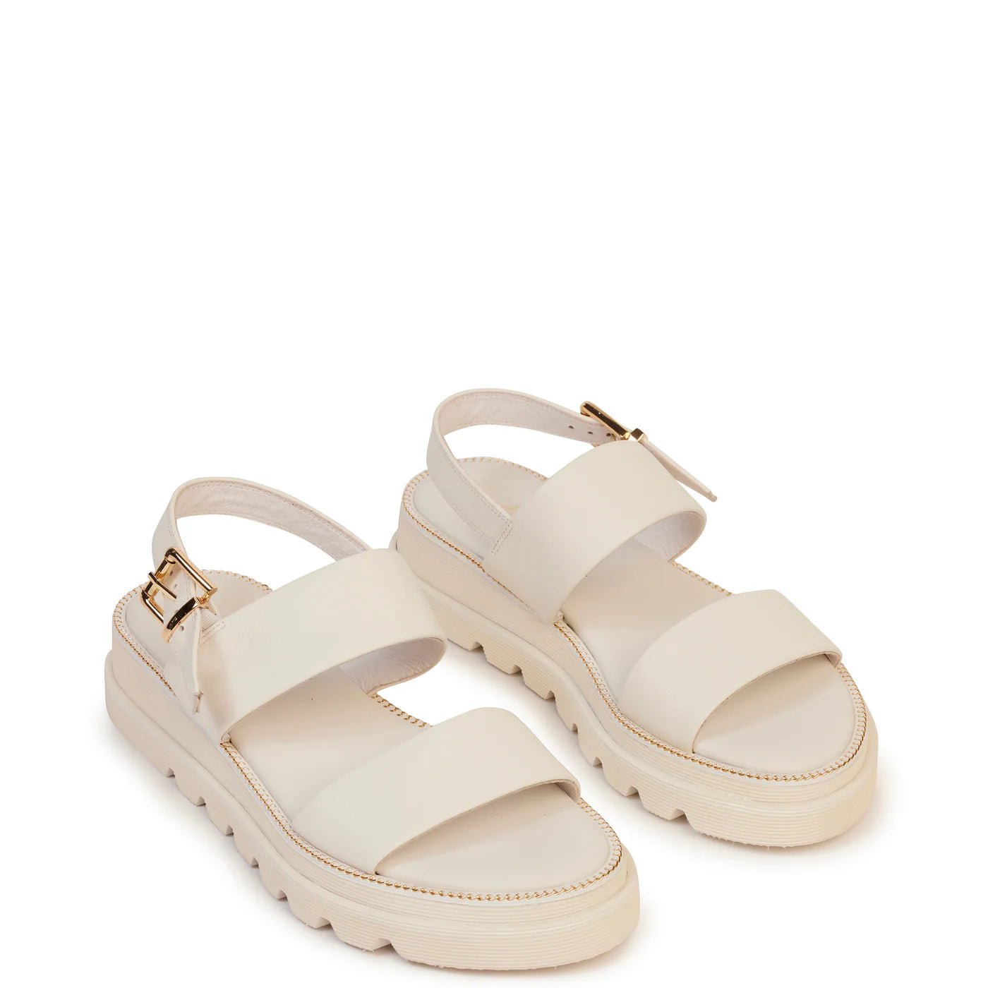 Kathryn Wilson | Portia Sandal | White Calf | Palm Boutique