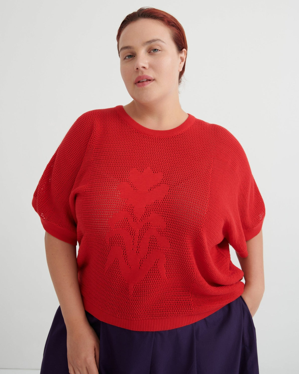 kowtow | Ariel Top | Poppy Red | Palm Boutique