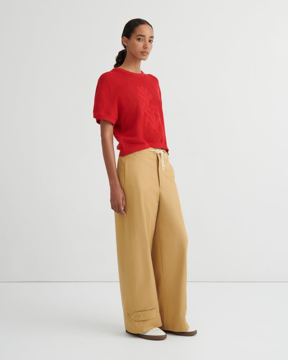 kowtow | Ariel Top | Poppy Red | Palm Boutique