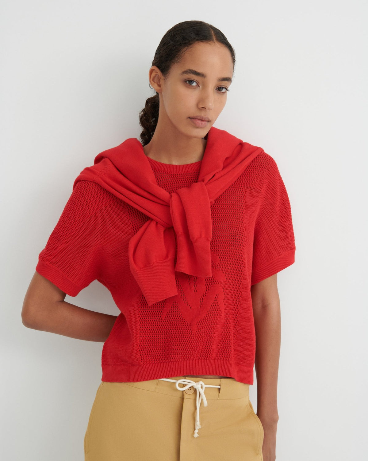 kowtow | Ariel Top | Poppy Red | Palm Boutique