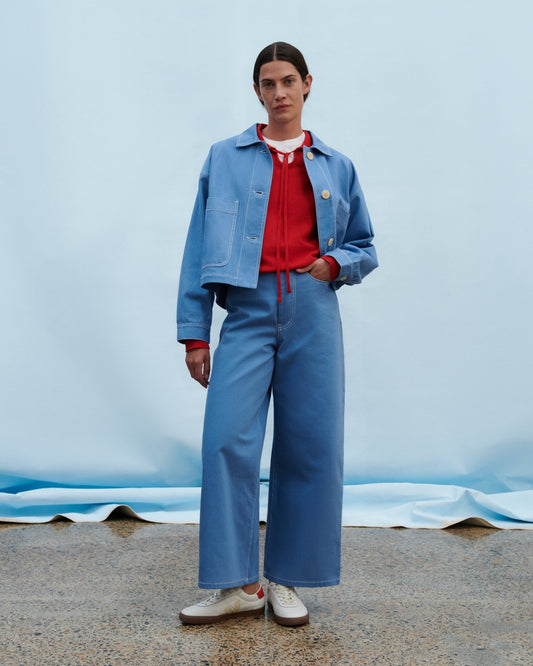 kowtow | Ava Jacket | Sky Denim | Palm Boutique