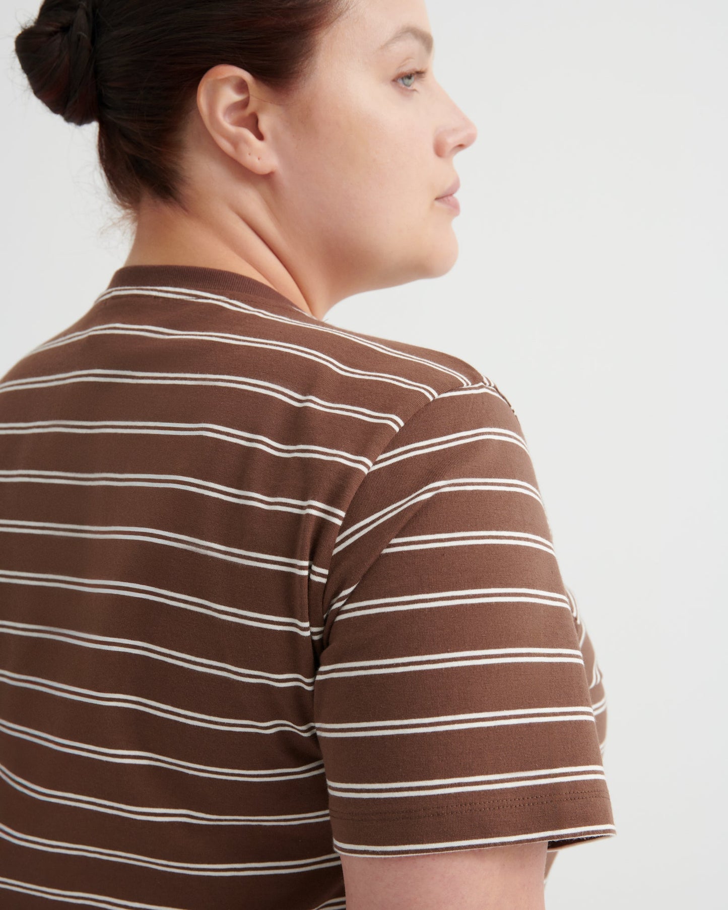 kowtow | Classic Tee | Brown Stripe | Palm Boutique