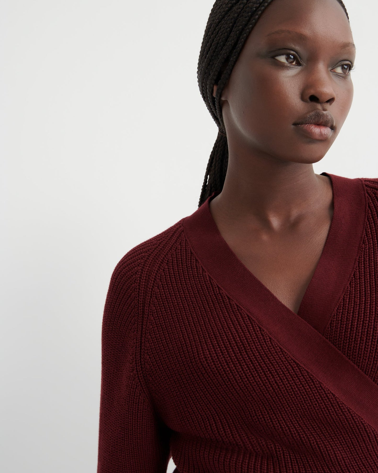 kowtow | Composure Cardi | Maroon | Palm Boutique