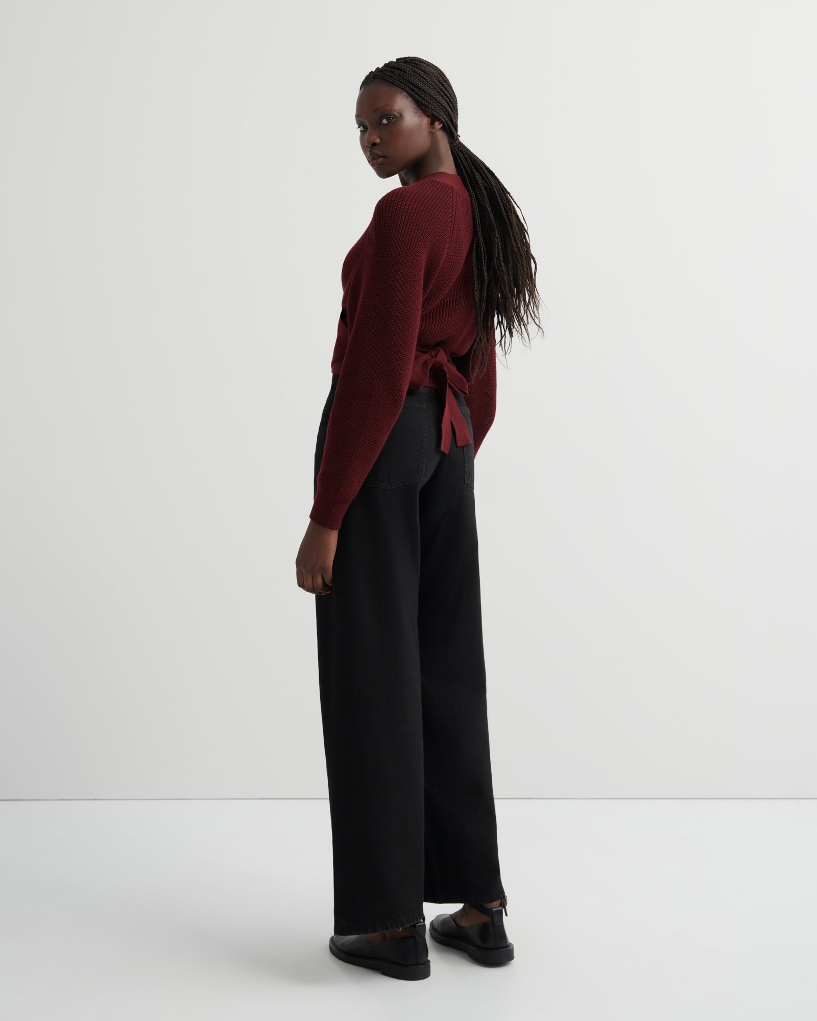 kowtow | Composure Cardi | Maroon | Palm Boutique