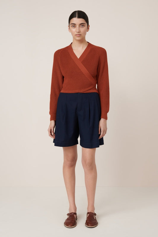 kowtow | Composure Cardigan | Clay Red | Palm Boutique