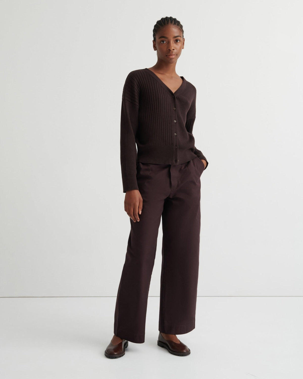 kowtow | Field Cardigan | Sable | Palm Boutique
