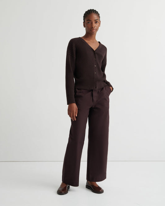 kowtow | Field Cardigan | Sable | Palm Boutique