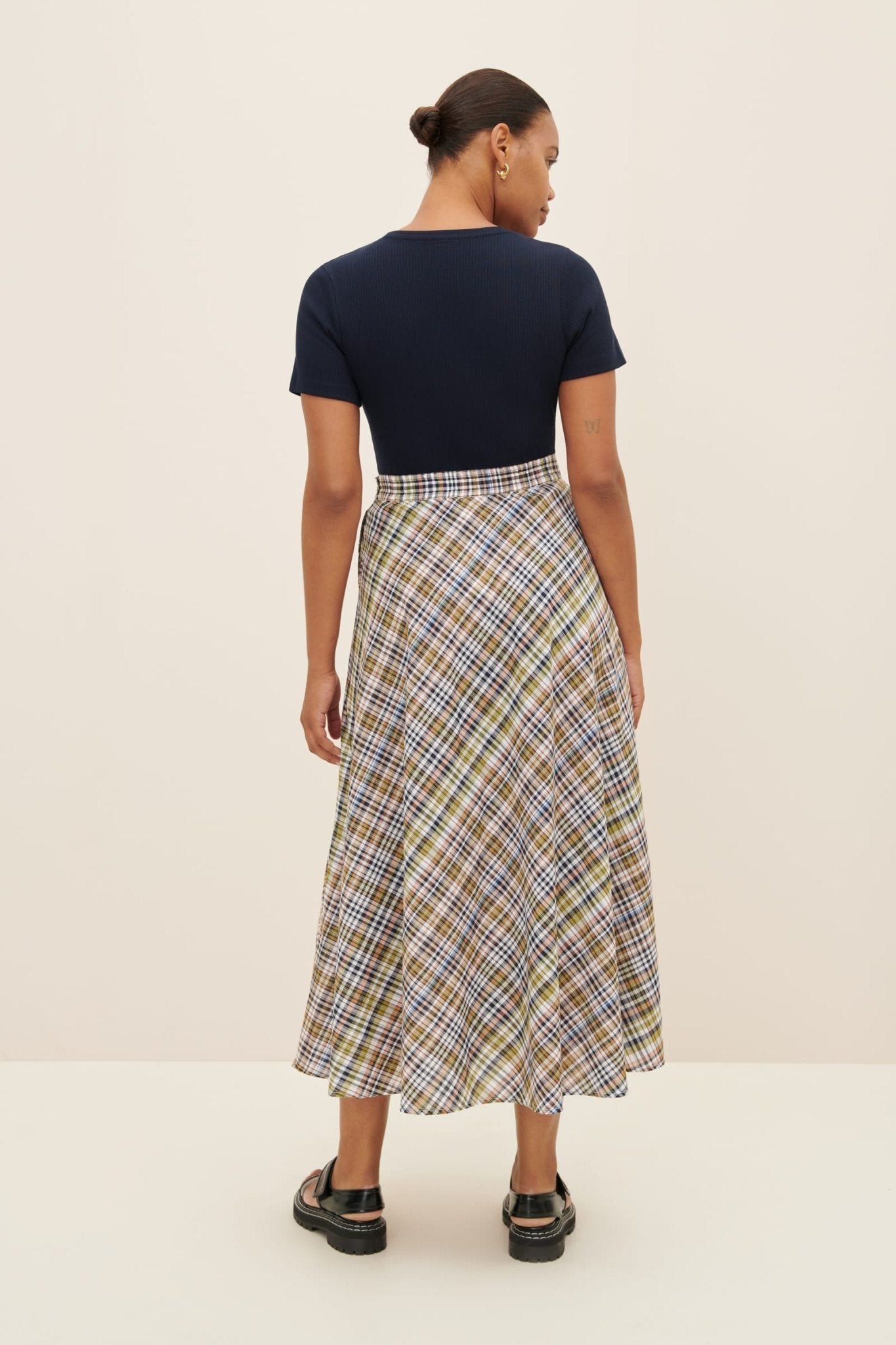 kowtow | Helene Skirt | Vista Check | Palm Boutique